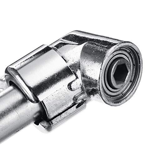 Right Angle Extension Driver - 1/4 Inch Hex Shank 105 Degree 300mm Flexible Shaft
