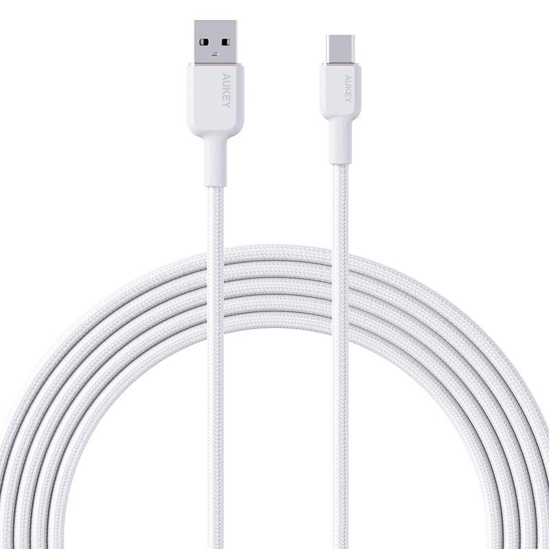 AUKEY Nylon Braided USB-C Cable USB-C to USB-A 0.9m