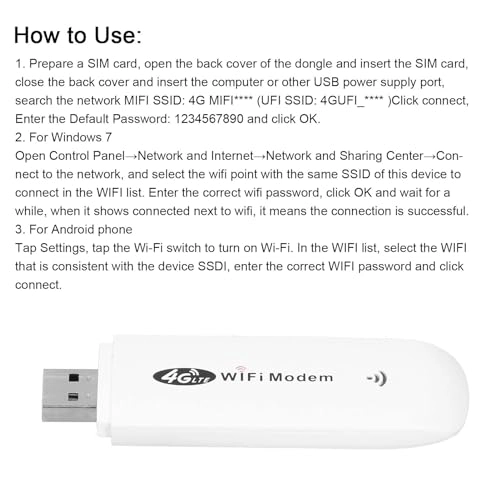 Lte/4G Usb Dongle - 4G 802.11 b/g/n 150mbps