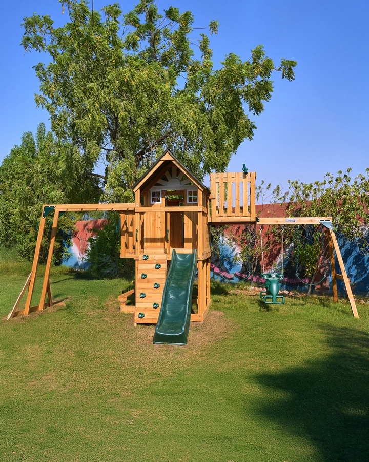 Arabian Leopard - 220cm wave slide 3-position swing beam