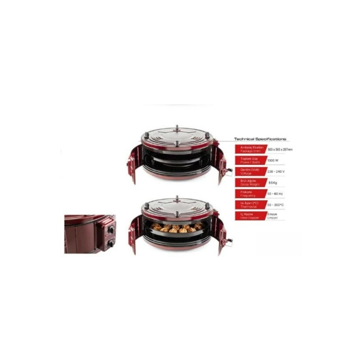 Single Layer Electric Toaster Oven - 32L