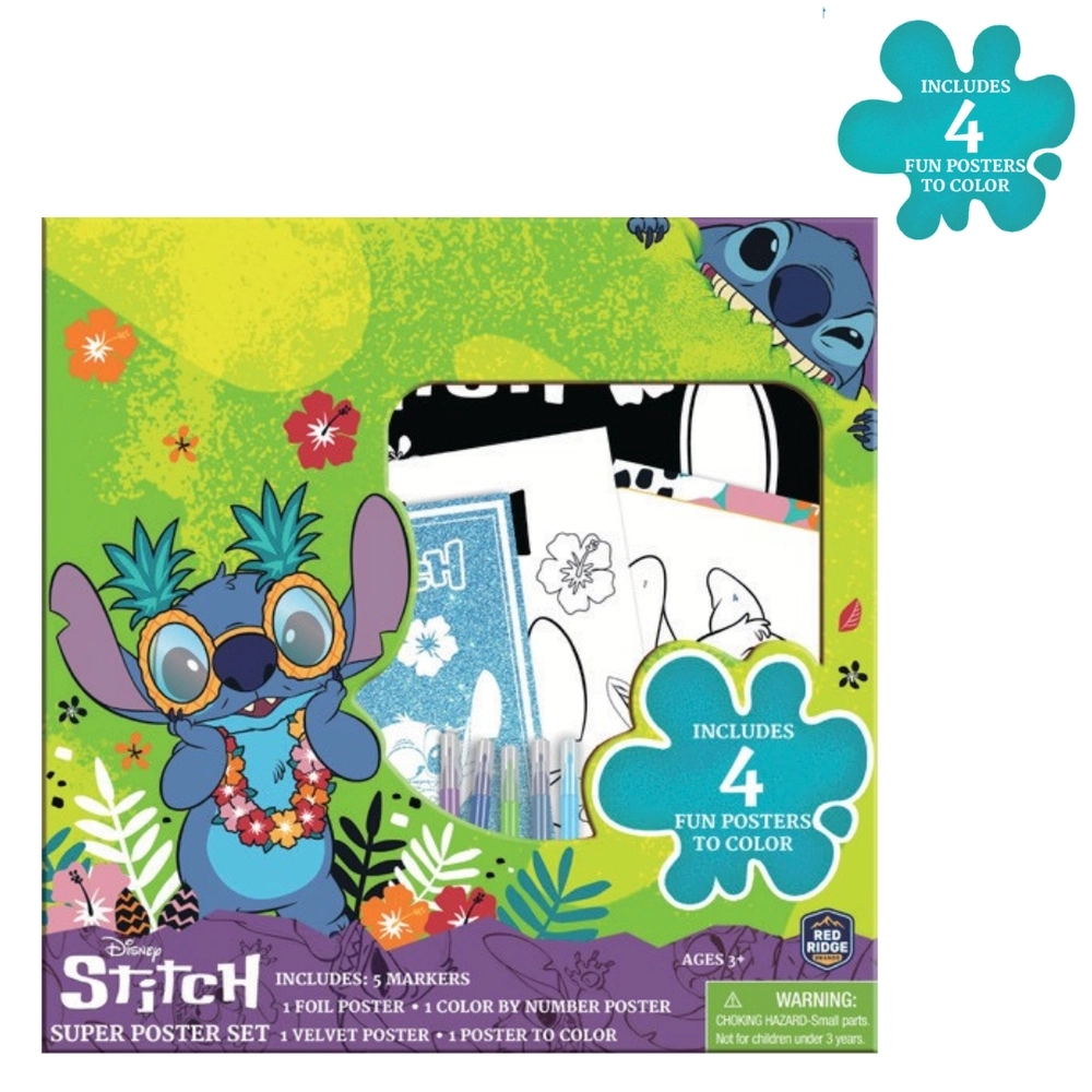 Stitch Super Poster Activity Set - 3+ years