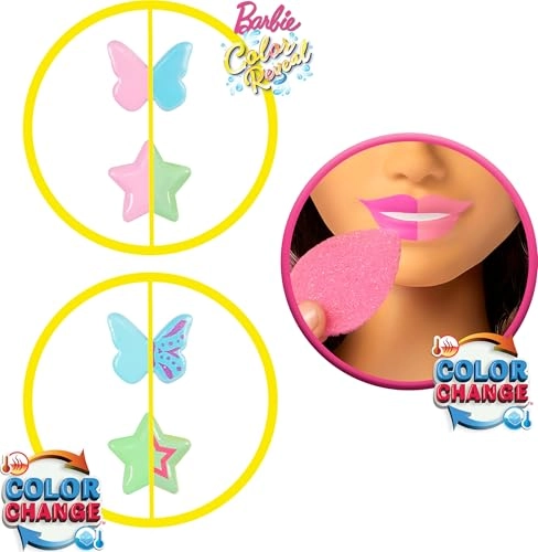 Doll Styling Head - Dark Brown Hair 20+ Hair Styling Accessories Ages 3+