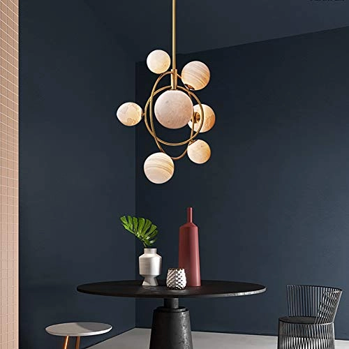 G9 Nordic Solar System Planet Chandelier - Cool White Light Warm Light Tricolor Dimming Dimmable