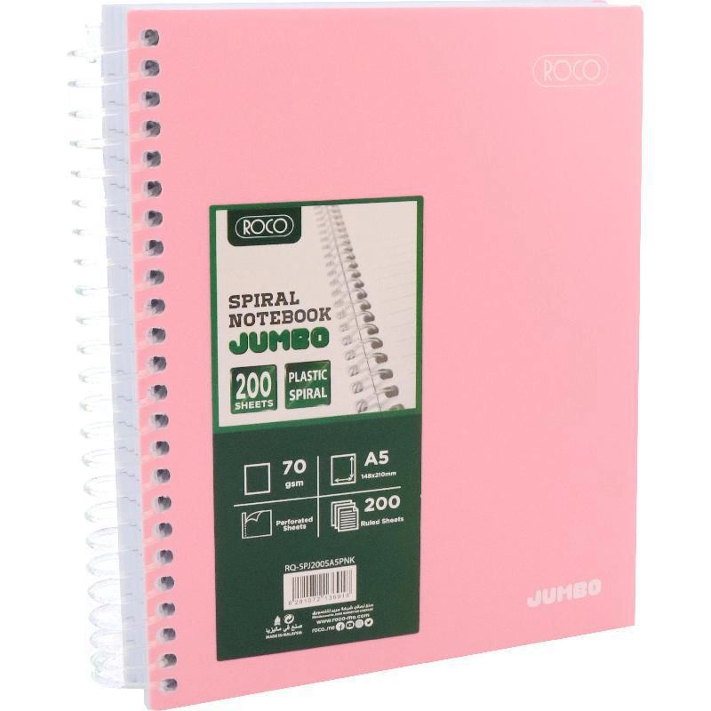 Jumbo Notebook A5 Spiral - Lined 200 Sheets