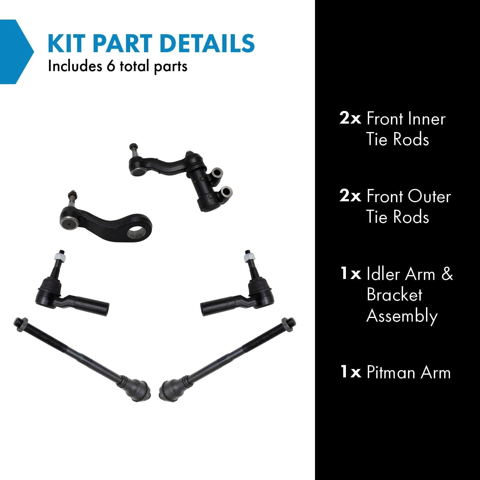 PSA64474 - Front Steering Kit 6 Piece