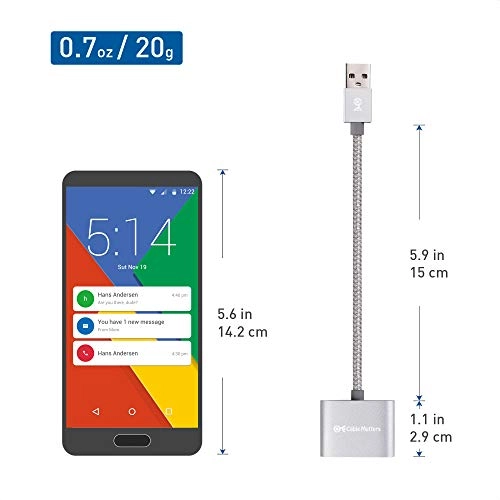 USB Audio Adapter for Laptop - 3.5mm Headphone Microphone Jack
