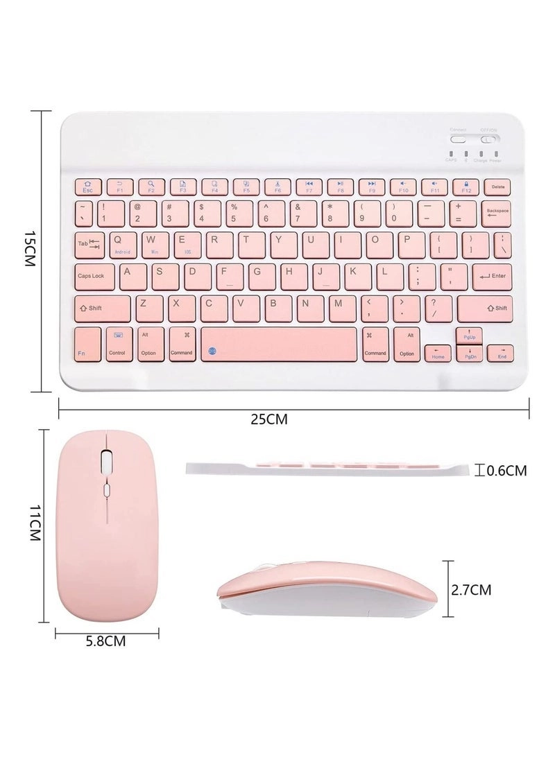 Ultra-Slim Bluetooth Keyboard + Bluetooth Mouse