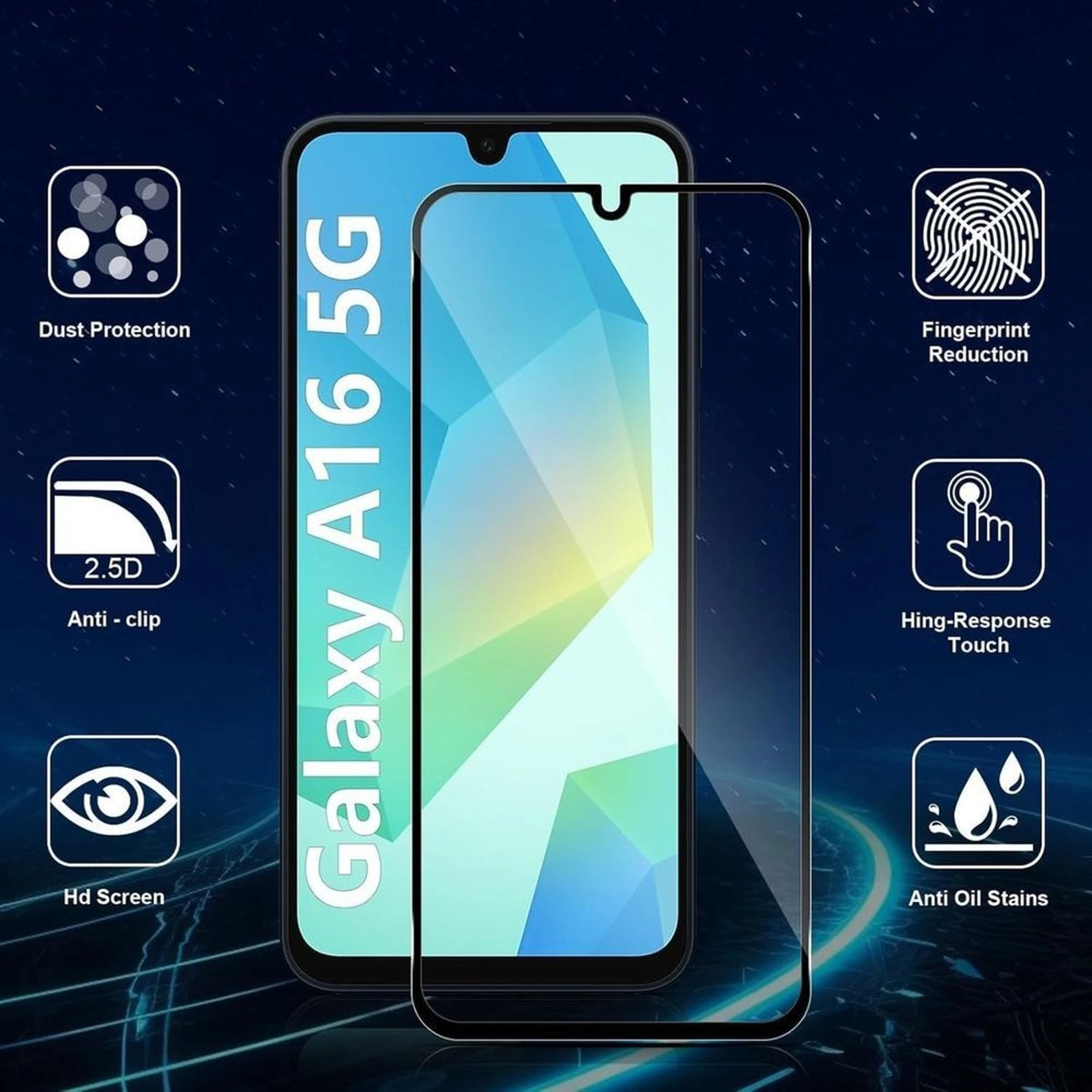 Clear Screen Protector for Samsung Galaxy A16
