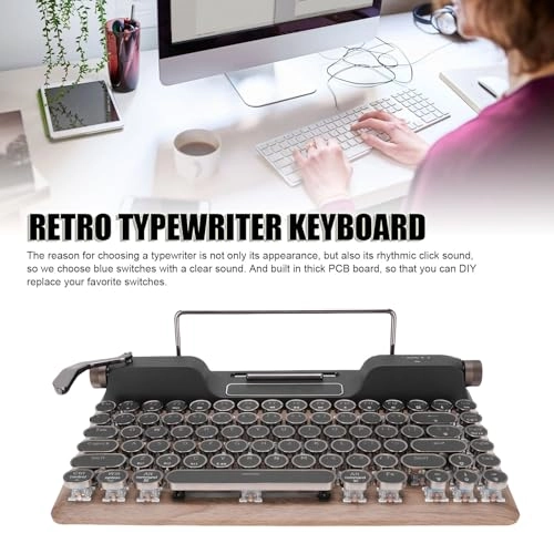 Retro Typewriter Mechanical Keyboard - Wireless