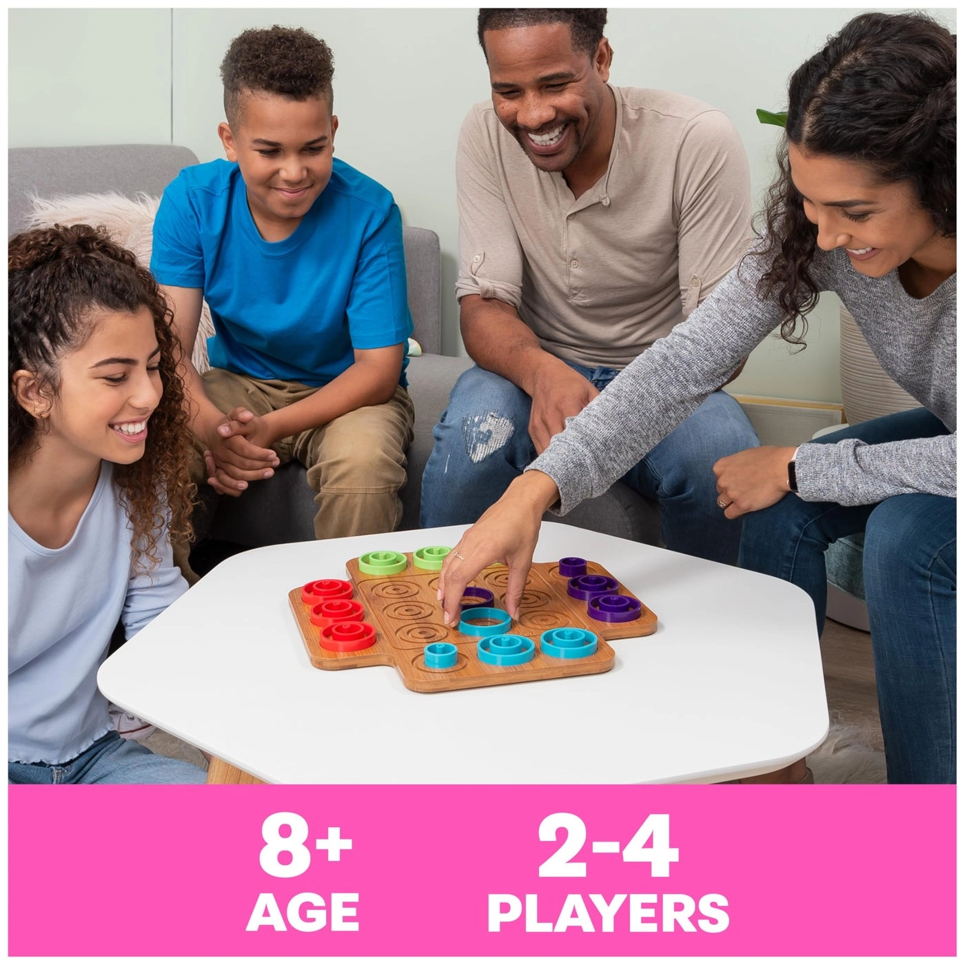 Otrio Puzzle - Wood Strategy Game