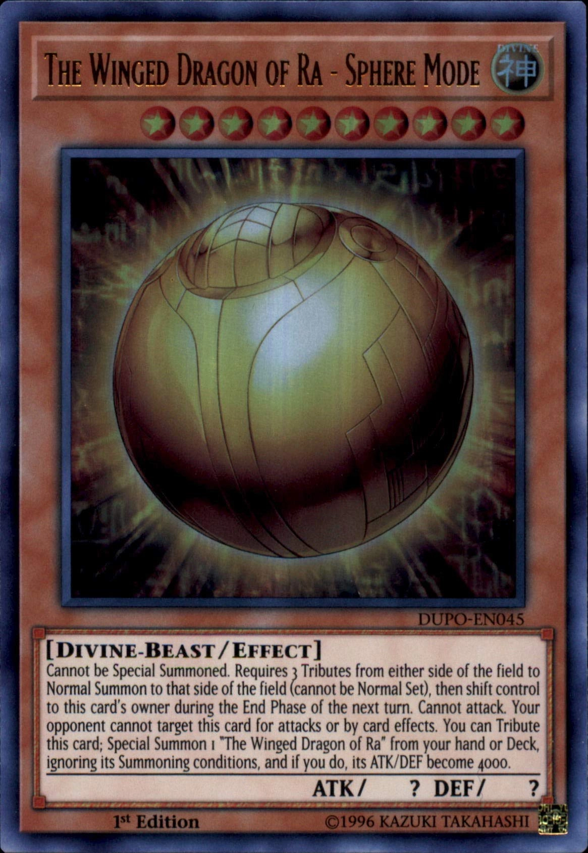 Yu-Gi-Oh! The Winged Dragon of Ra - Sphere Mode - DUPO-EN045