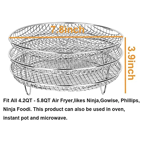 Air Fryer Rack - Stainless steel 3 piece(s)