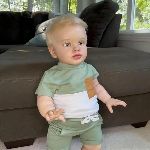 Pippa Reborn Baby Doll - 26 inch Cotton Vinyl Hand-rooted Curly Hair Ages 3+