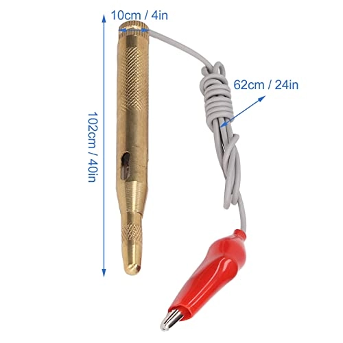 Automotive Voltage Test Pen - DC6–24V crocodile clips
