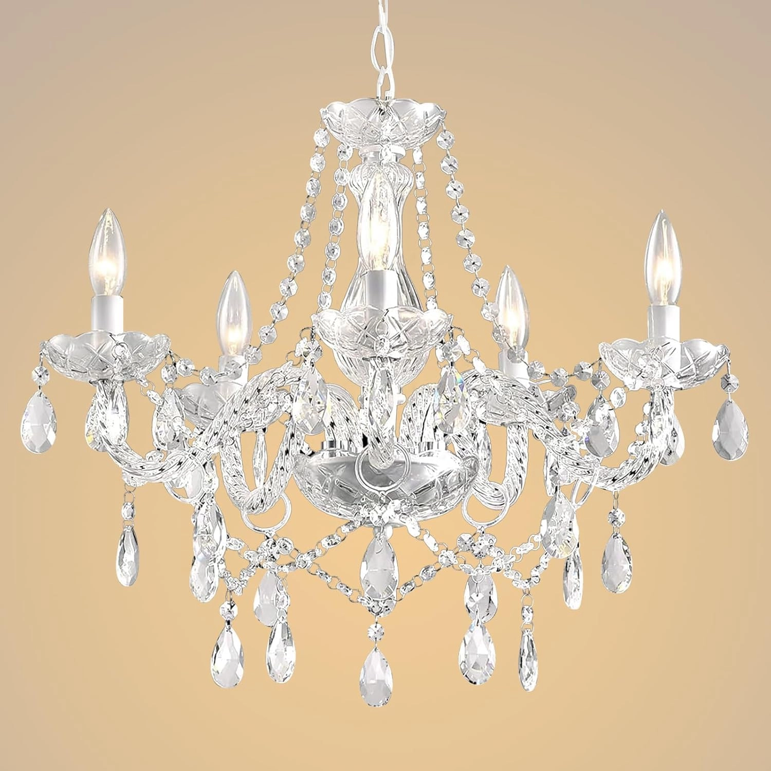 AOLALA Crystal Chandelier - Dimmable