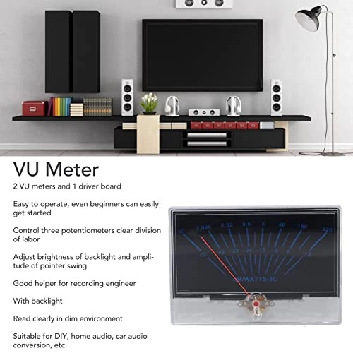 VU Meter - 2pcs Backlit + Driver Board
