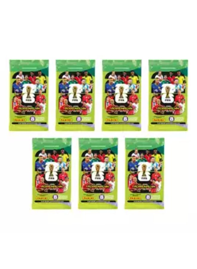 FIFA World Cup 2026 Ecoblister - 7 trading card packets 4 Limited Edition Cards