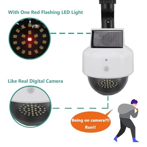 Solar Dummy Security Camera - indoor and outdoor