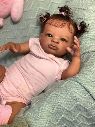 Reborn Baby Doll - 20 Inch Vinyl Silicone African American Ages 3+