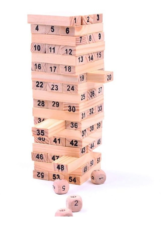 Wooden Building Block - 54 pcs