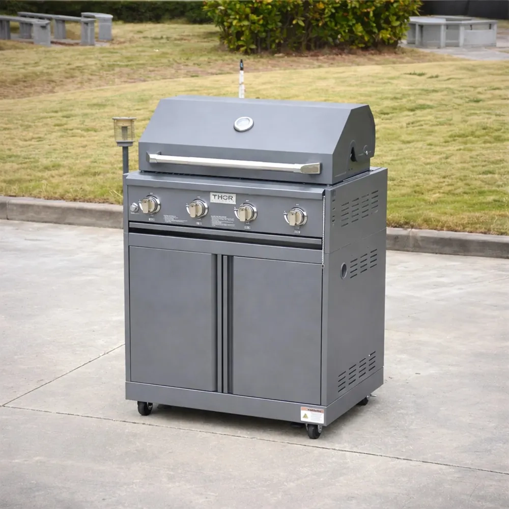 4-Piece Modular Outdoor Kitchen Island - 4 zone(s) gas Bundle