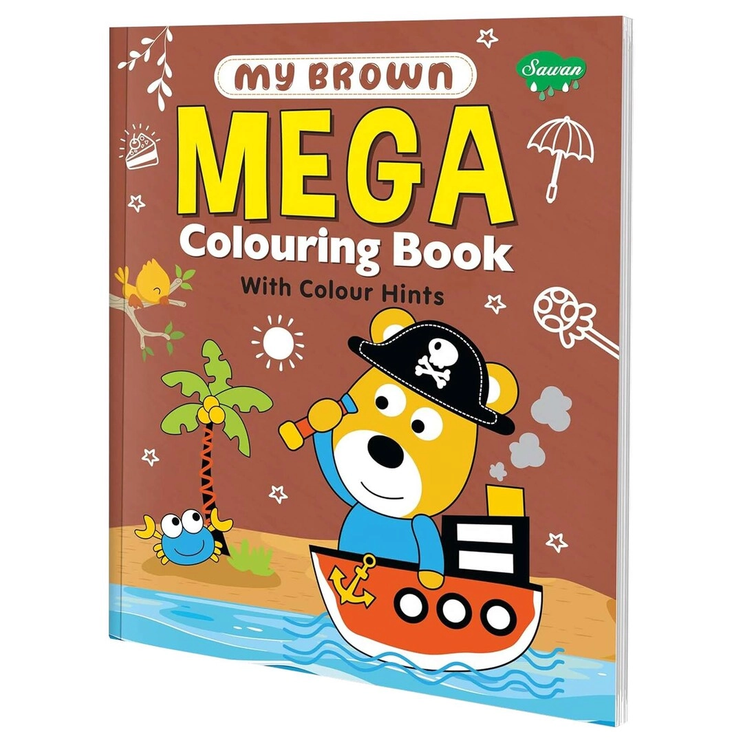 Sawan My Brown Mega Colouring Book