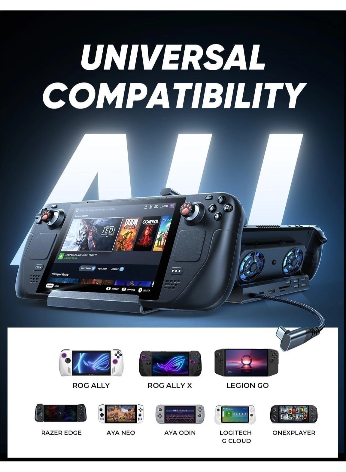 Docking Station - Steam Deck OLED ROG Ally Legion Go