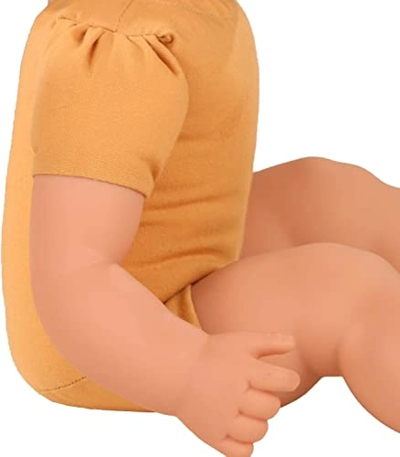 Maxy Muffin Lucky Mushroom Baby Doll - 16.5" Soft Bald blue eyes Ages 3+