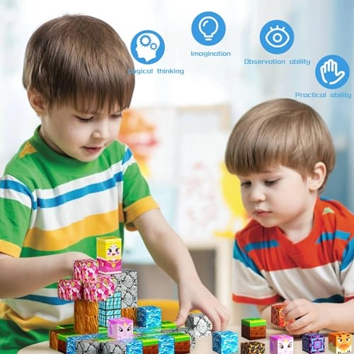 Magnetic Building Blocks - 100 pcs