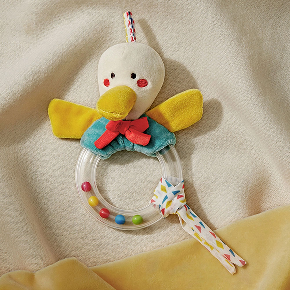 Baby Rattle - 3 months antibacterial fabric