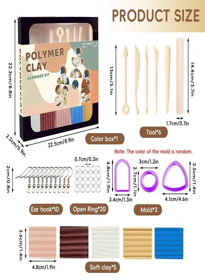 Polymer Clay Earring Making Kit - Art Crafts Gifts Teen Girls
