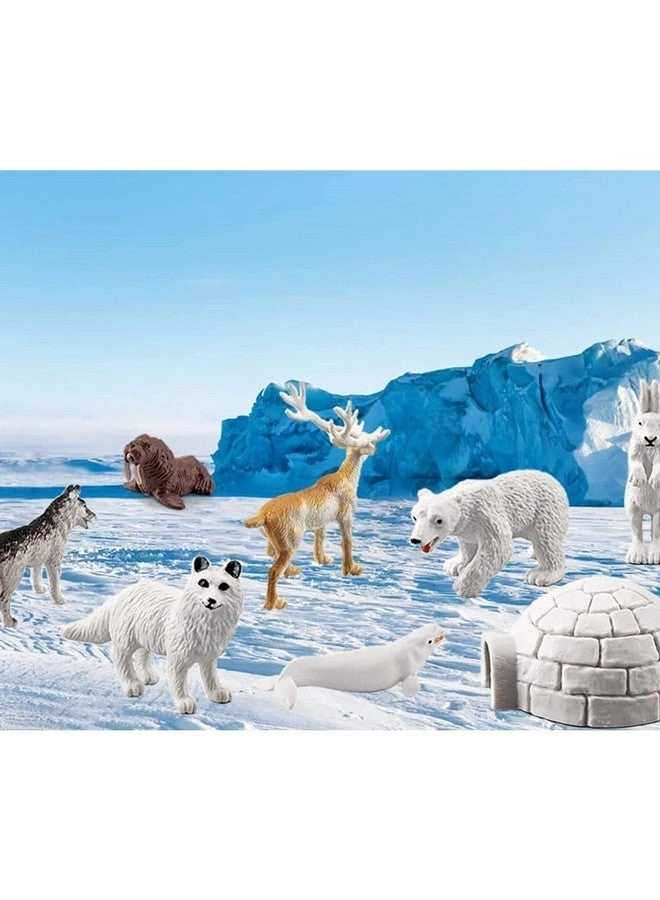 Mini Arctic Animals Figurines 10 pcs