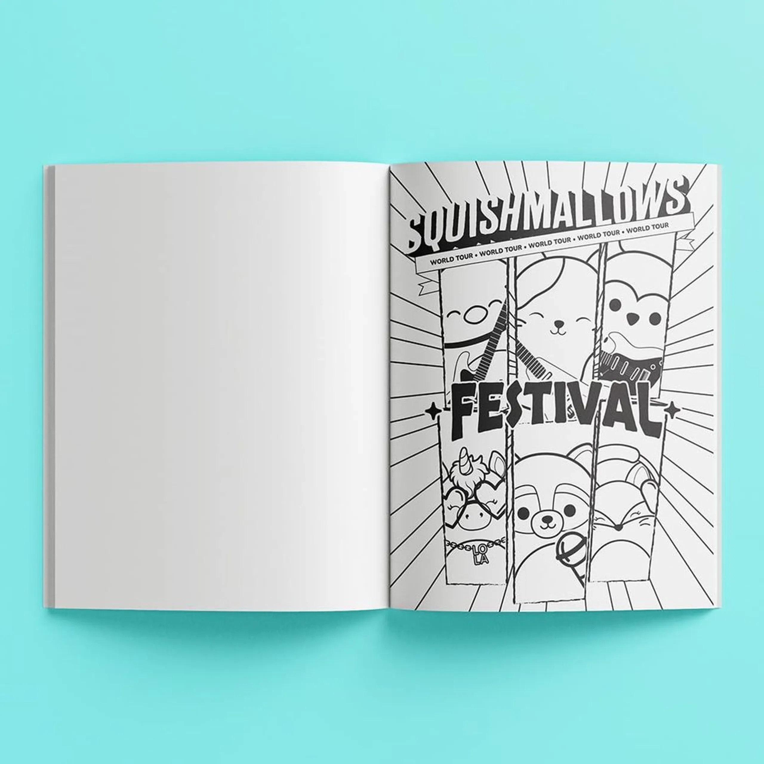 Kaleidoscope Squishmallows Creative Colouring Kit - Multicolor