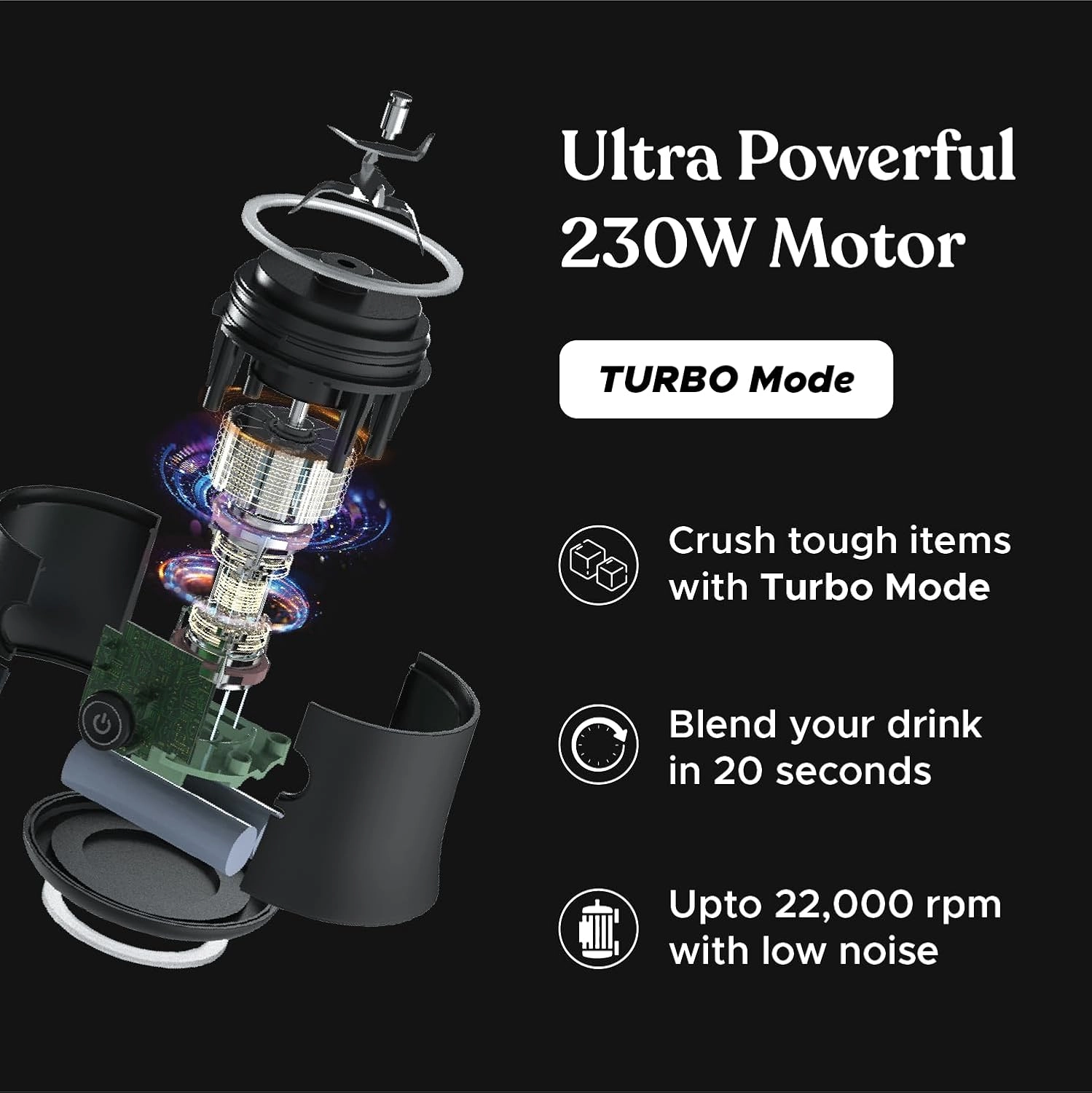 PureBlend Ultra - Portable Turbo Mode USB-C Rechargeable