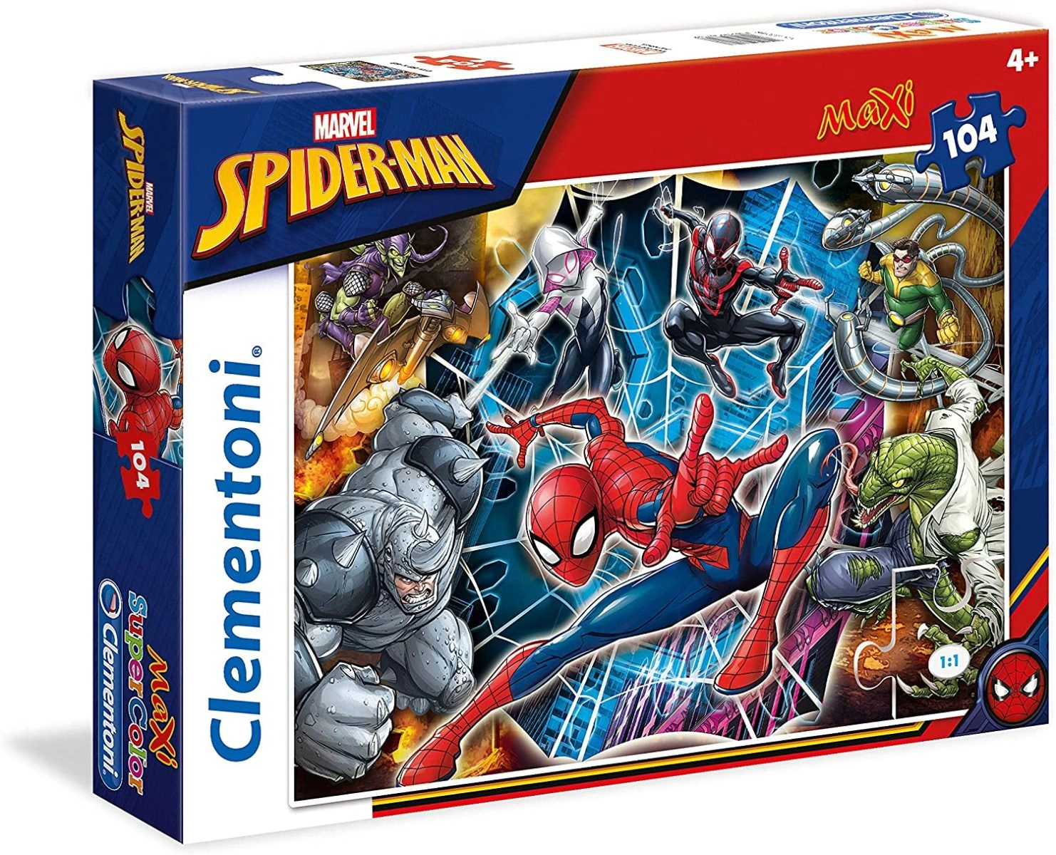 Clementoni Spiderman Puzzle (ALGT-27116) - 104 pcs