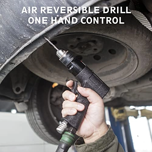 Reversible Air Drill - 700 RPM 0.5 Inches Air Powered