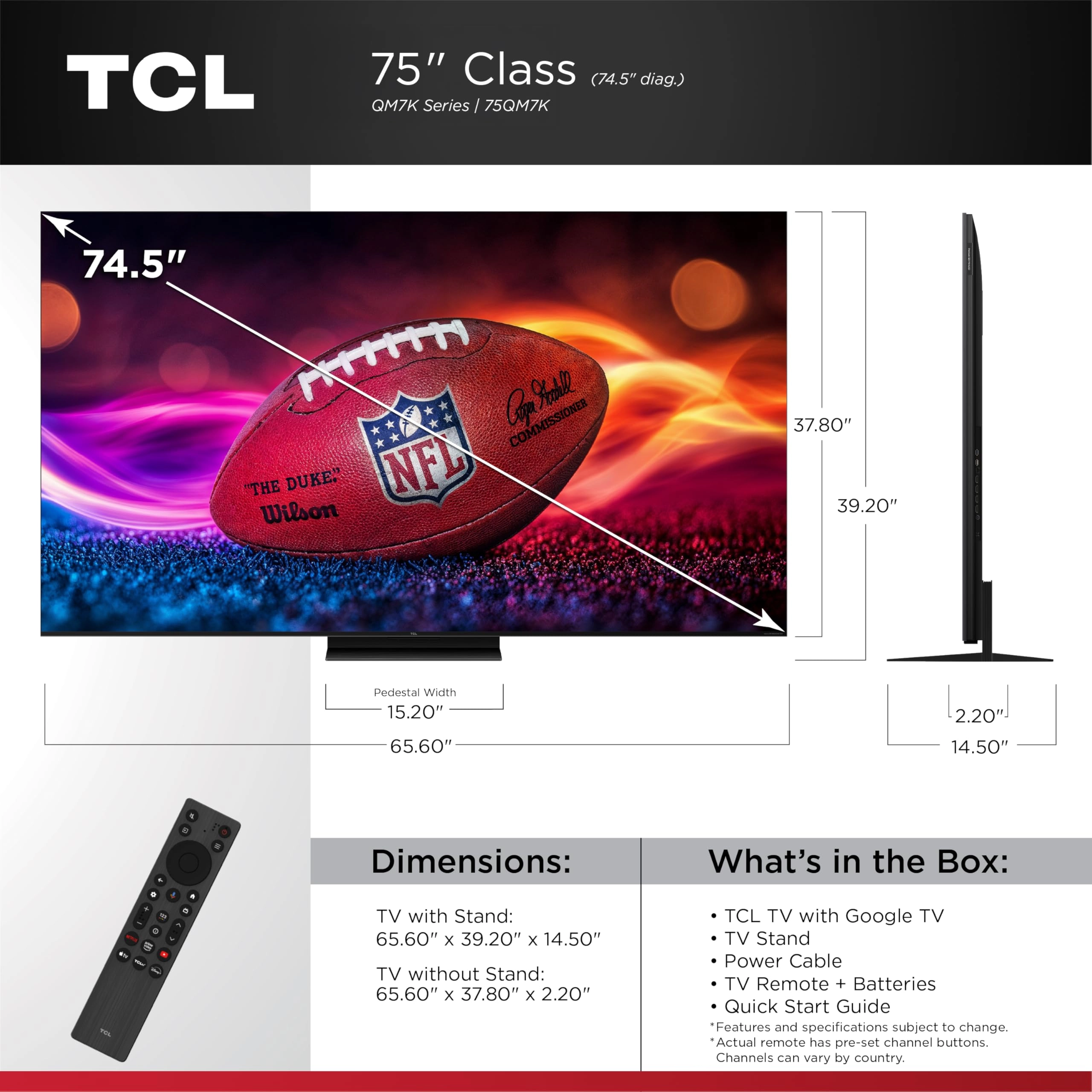 75QM7K - 75 inches