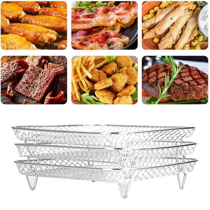 Three-tier Air Fryer Grilling Rack - 304 stainless steel 1