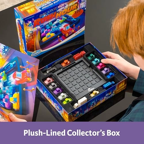 Rush Hour Deluxe - Logic Game 120 Puzzles Metallic Cars