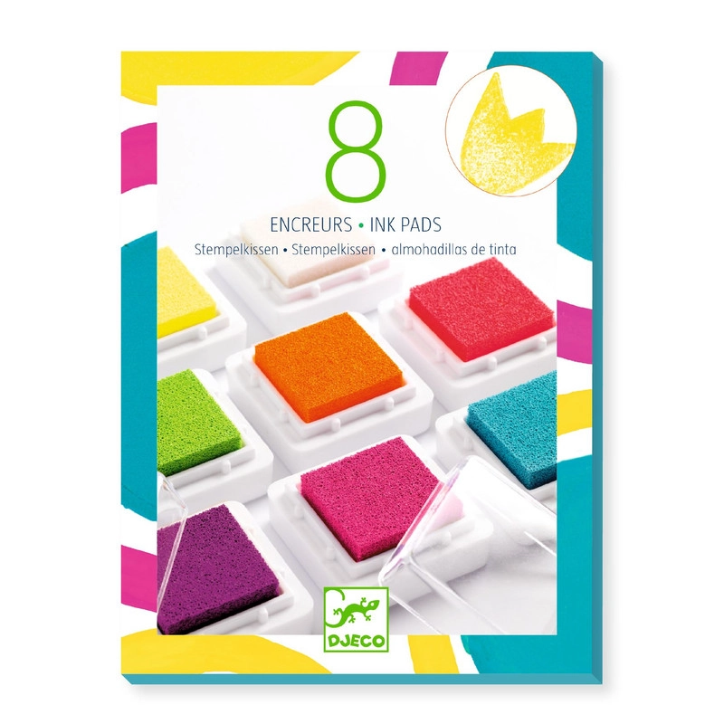 DJECO Stamp Art - 8 ink pads 1 cleaning mat