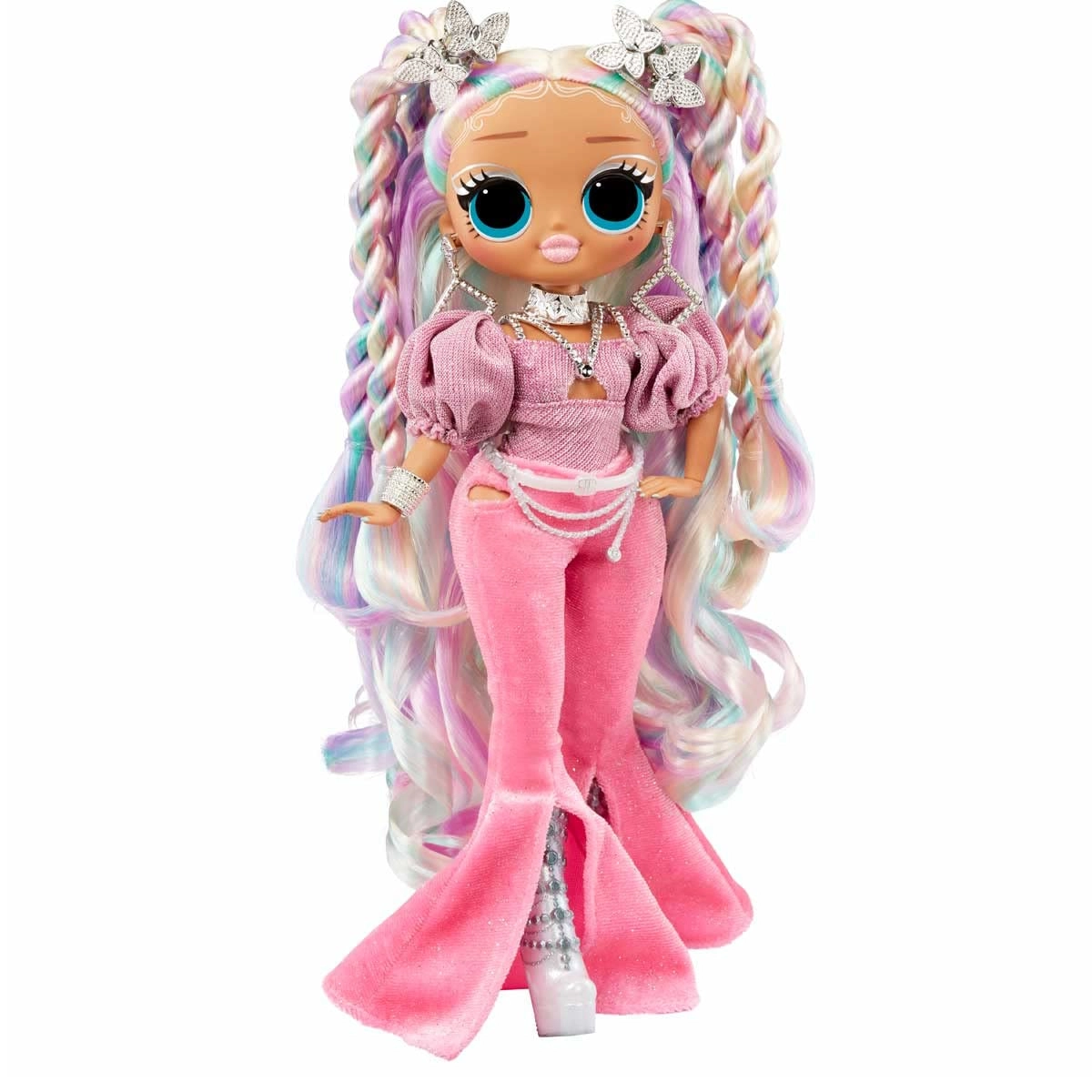 LOL OMG Fashion Show Hair Edition Twist Queen Doll - 10-inch Transforming Hair Ages 4+