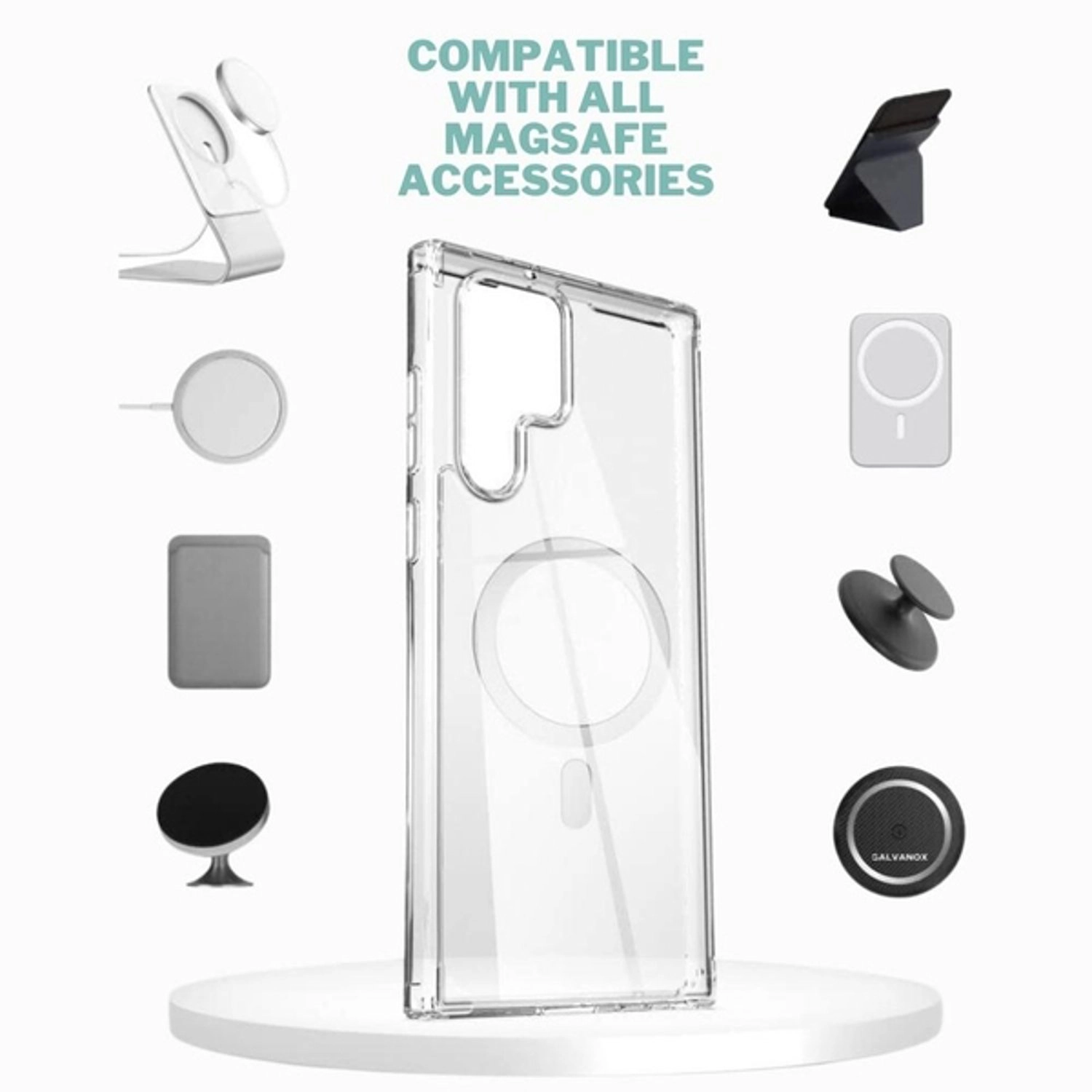 Case Clear With Screen Protector for Galaxy S23 Ultra