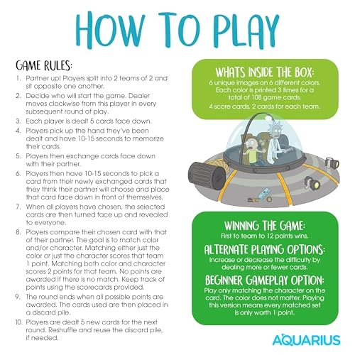 RICK ET MORTY - Jeu de cartes Memory Master - English Kid 1