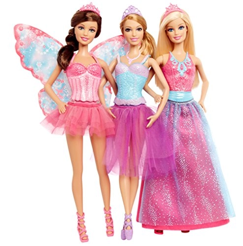 Princess Doll + Fairy Doll + Ballerina Doll - Ages 3+