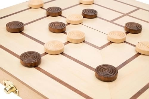 Nine Mens Morris - Wooden Folding Board