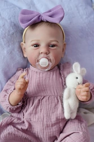 SCOM Mary Reborn Baby Doll - 18 Inch Silicone Full Body Vinyl Weighted Ages 3+