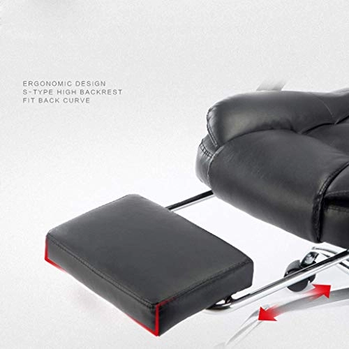 Desk Chair - PU Leather Brown High Back