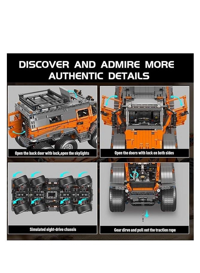 Off-Road Pickup Trucks (13088) - MOC Shaman 8x8 ATV APP Remote Control