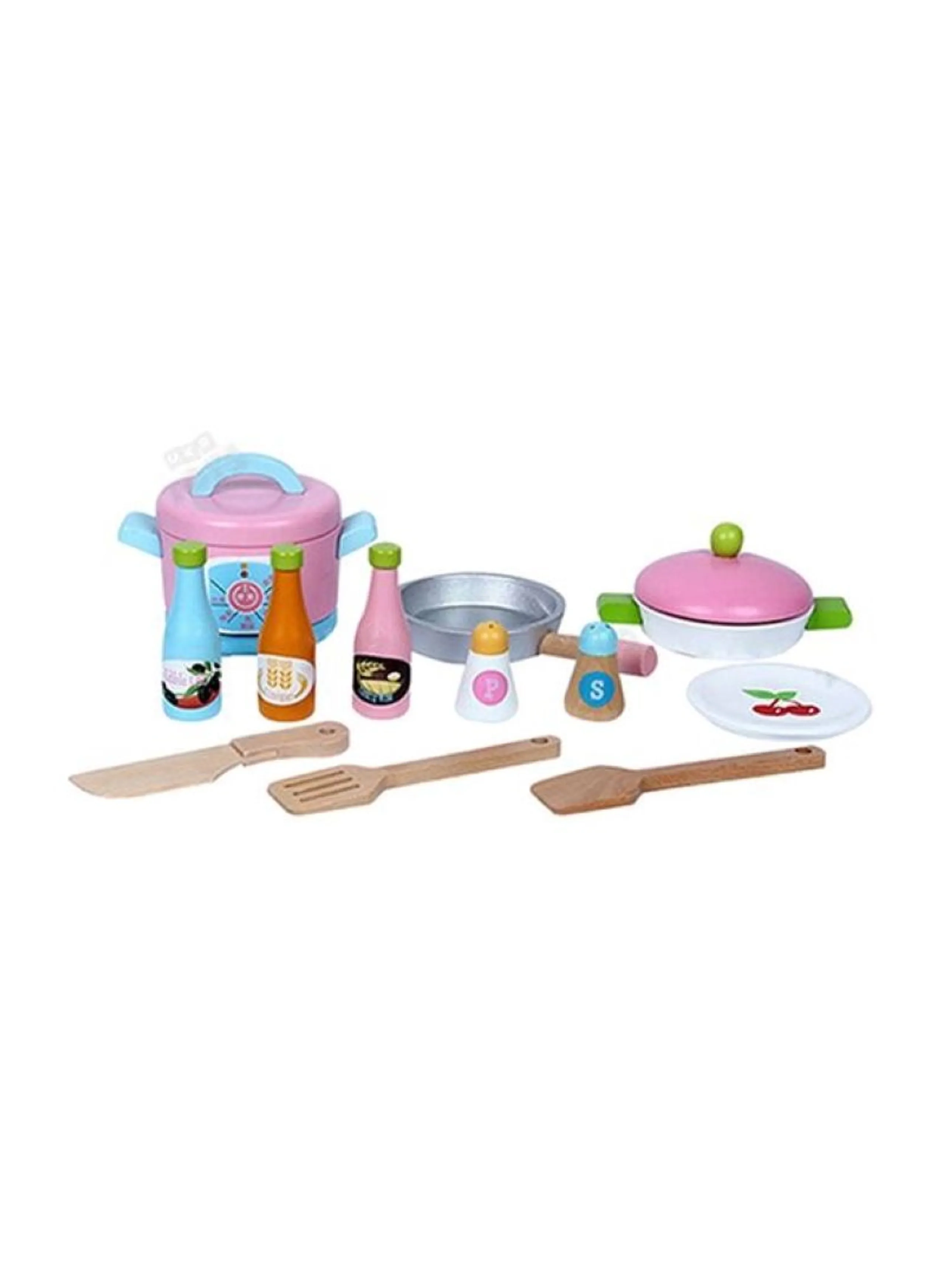Kids Wooden Japanese Kitchen - Playset B (19188949-FT_MSN_17074)